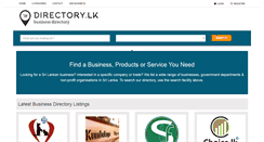 Desktop Screenshot of directory.lk