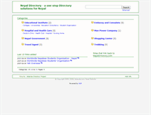 Tablet Screenshot of directory.com.np